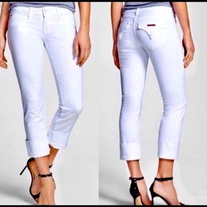 New Hudson Ginny Straight Cuffed Cropped Jeans